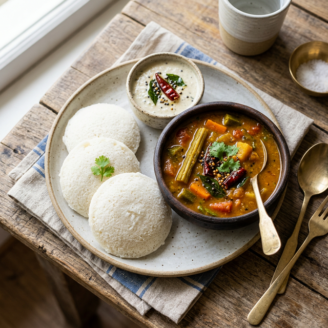 Idli and Sambar